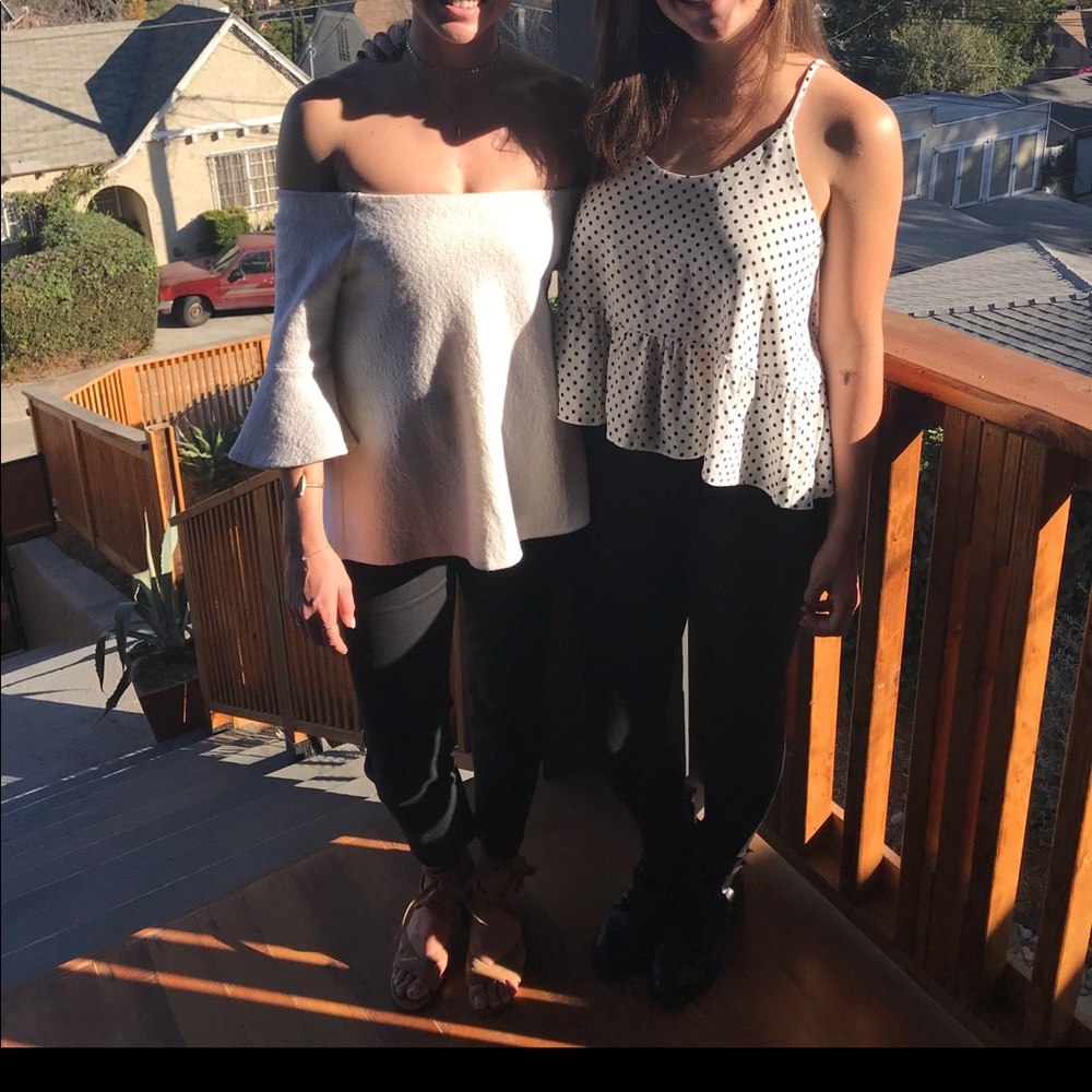 Cream Off the Shoulder Top